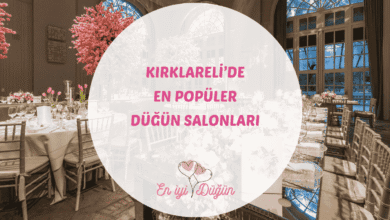 Mutlu insanlar kenti Kırklareli ve Lüleburgaz'daki en iyi düğün salonları ve kır düğünü mekanları için rehber.