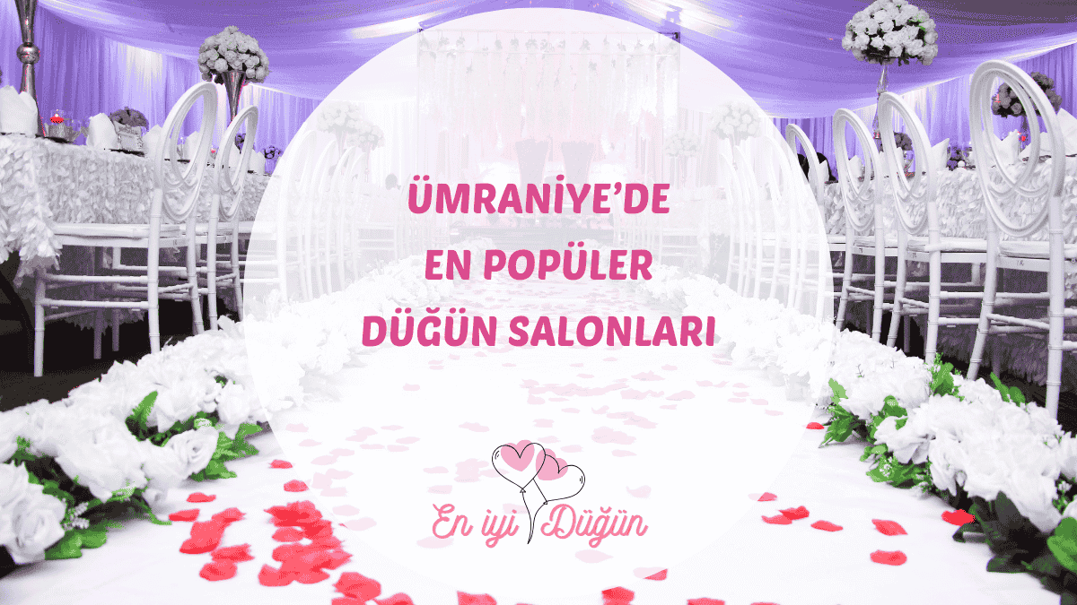 Ümraniye düğün salonlarında şık dekorasyonlu bir davet alanının genel görünümü