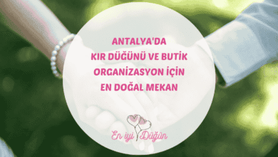 Antalya butik kır düğünü organizasyonu ve doğal bahçe masa düzeni Begonvil Plus